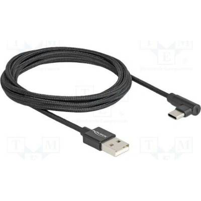 Delock 80031 USB 2.0 Typ-A samec na USB Type-C™ samec pravoúhlý, 2m, černý