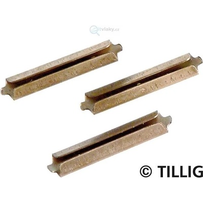 Tillig TT/H0 spojky kolejí, brunýrovano 25 ks v sáčku 85501