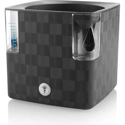 PLASTKON Květináč COBBLE samozavlažovací dekorativní 14x14x14 cm antracit