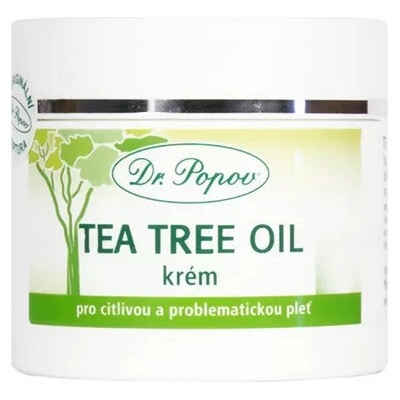 Dr. Popov Tea tree oil krém pro citlivou a problematickou pleť 50 ml