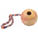 Hračky pro psy Trixie Vrhací míč hrbolatý na šňůře 7 cm / 30 cm