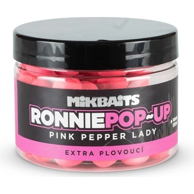 Mikbaits Plávajúce Boilies Ronnie Pop-Up 150ml 14mm Pink Pepper Lady