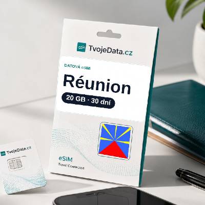 eSIM Réunion 20 GB / 29 dní