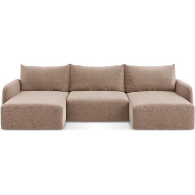 makamii Светлокафяв разтегателен ъглов диван с място за съхранение Kalena - Makamii (KALENA_UF_38_P1_C3)