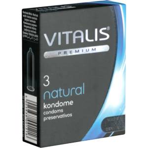 Vitalis Premium Single: Natural, 3 condoms