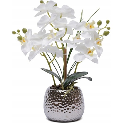 Umělé květiny, Simulovaná orchidej Phalaenopsis v květináči, 36*39 cm