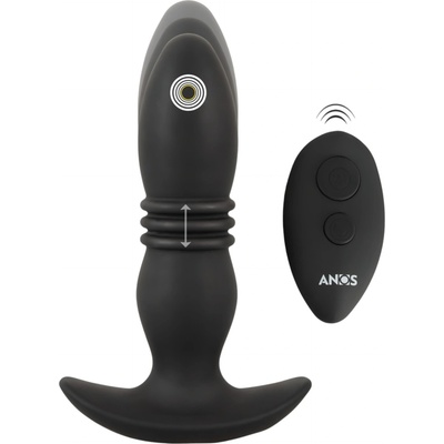 Anos - радиоуправляем анален вибратор (черен)