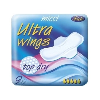 Micca Ultra Wings Top Dry dámske vložky s krídelkami 9 ks