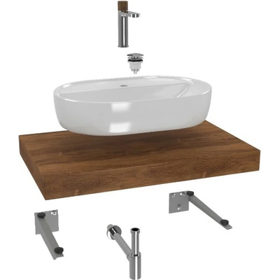 SAT s deskou pod umyvadlo Dolce 80x8x50 cm dub charleston KSETDO3