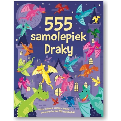 555 samolepiek draky