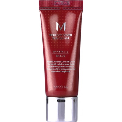 Missha M Perfect Cover BB krém s vysokou UV ochranou 27 Honey Beige SPF42 20 ml