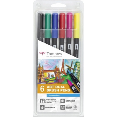 Fixy Tombow - oboustranné 6 ks - Basic TABT-6P-1