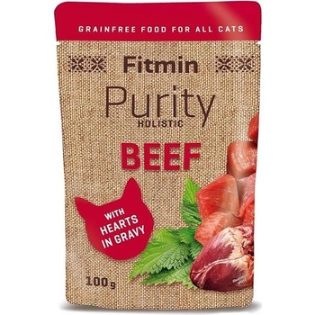 Fitmin cat Purity hovädzie so srdiečkami 100 g