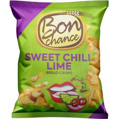 Bon Chance chlebové chipsy sweet chilli a limetka 120 g
