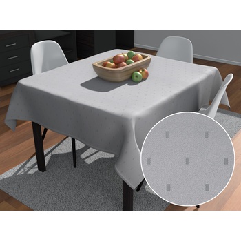 Biante Teflónový štvorcový obrus TF-080 Obdĺžničky na sivom 120x120 cm
