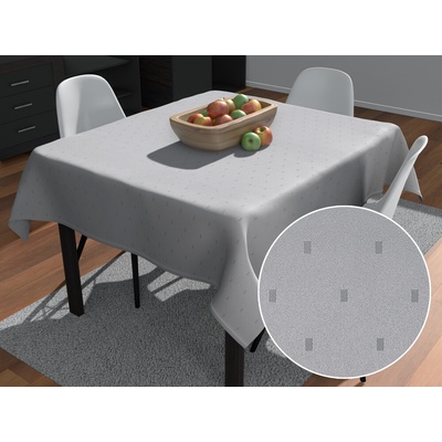Biante Teflónový štvorcový obrus TF-080 Obdĺžničky na sivom 120x120 cm
