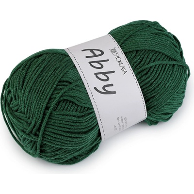 Pletací příze Abby 100 g Varianta: 5 (41) zelená tmavá, Balení: 1 ks