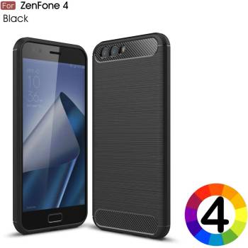 ASUS ZenFone 4 ZE554KL Удароустойчив Carbon Fiber Калъф и Протектор