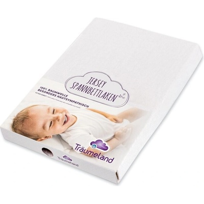 TRÄUMELAND Plachta jersey do kočíka 35x78 weiss