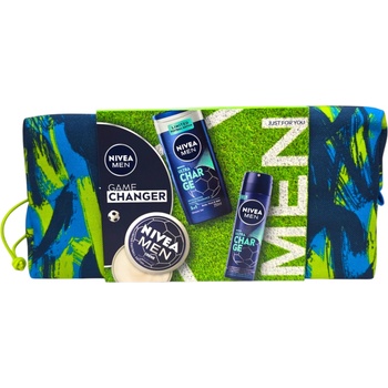 Nivea подаръчен комплект, Мъжки, Несесер, 3 продукта, Game changer