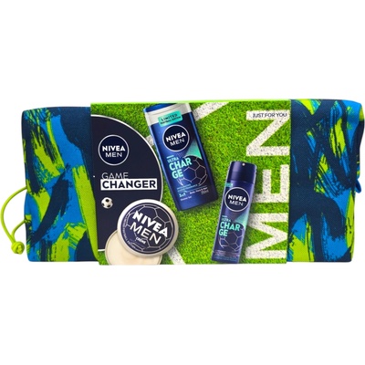 Nivea подаръчен комплект, Мъжки, Несесер, 3 продукта, Game changer