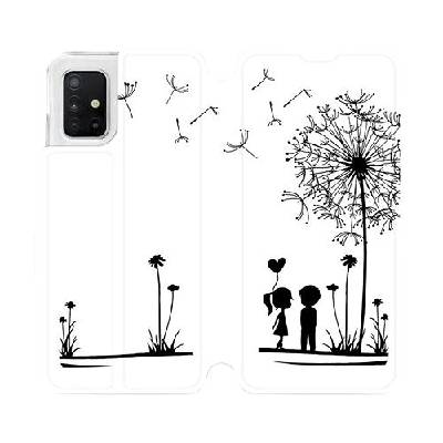 Pouzdro Mobiwear parádní flip Samsung Galaxy A51 - MH16P Dvojice s pampeliškou