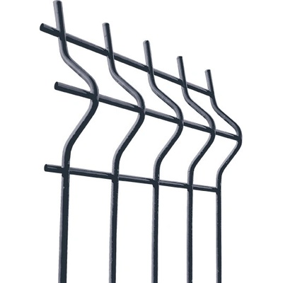 EKOfence Zváraný plotový panel 3D ZnPVC 2500x1730x4mm antracit 12919