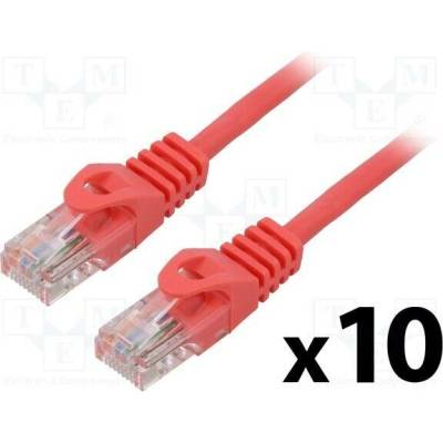 Lanberg PCU5-20CC-0150-R Patch U/UTP Cat 5e RJ45 vidlice z obou stran lanko CCA