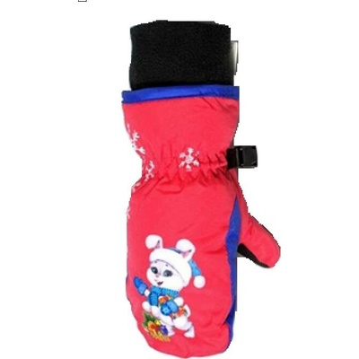 ECHT C063024 dětské palcové rukavice červená