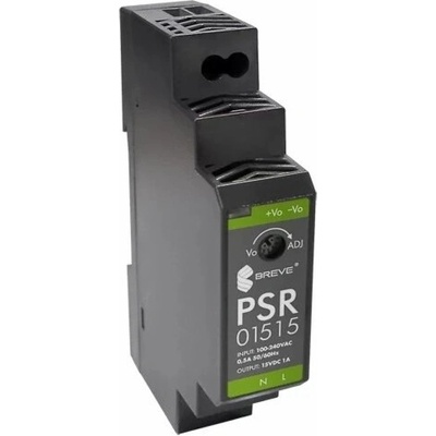 SilentiumPC Spínaný napájecí zdroj PSR 01515 230/15VDC 1A 15W na DIN lištu, napětí: 85-264VAC, Ta70, 17000-1552