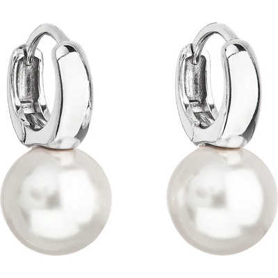 Pavona visací s perlou Swarovski bílé kulaté 31218.1