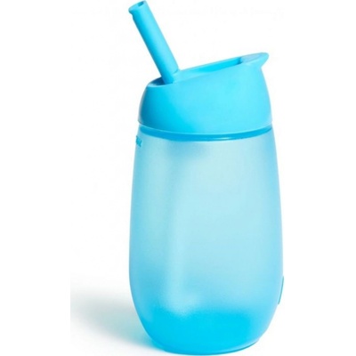 Munchkin hrneček s brčkem Simple Clean modrý 296 ml