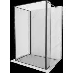 Mexen Kioto душ кабина Walk-in 110 x 110 x 30 см, черна рамка, черна - 800-110-110-221-70-70-030 (800-110-110-221-70-70-030)