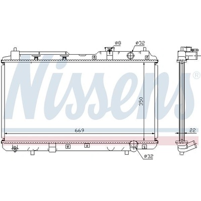 Chladič motoru NISSENS 68101A