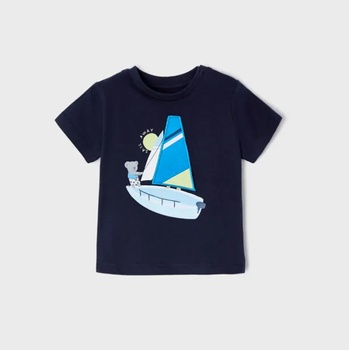 Image 1 of MAYORAL Тениска с къс ръкав play sail в тъмно синьо за момче Майорал