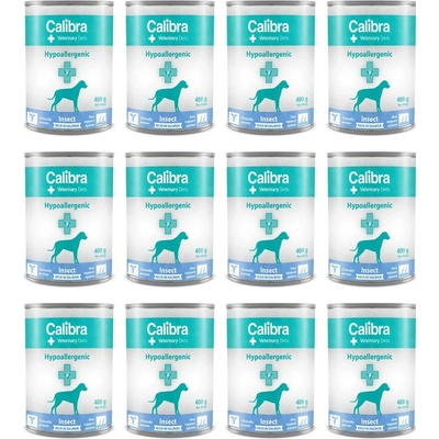 Calibra Veterinary Diets Dog Hypoallergenic Insect & Salmon 12 x 400 g