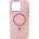 HQWear Кейс Glitter Case MagSafe за iPhone 16 Pro Max, розов/брокат (Magsafe Glitter Case MagSafe for iPhone 16 Pro Max Pink)