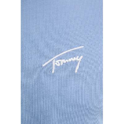 Tommy Jeans Памучна тениска Tommy Jeans в синьо с апликация DM0DM21140 (DM0DM21140)