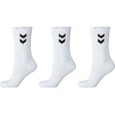 Hummel ponožky Basic 3 páry bílá