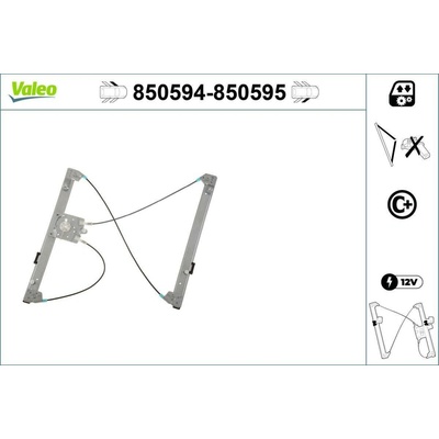 Zvedací zařízení oken VALEO 850595