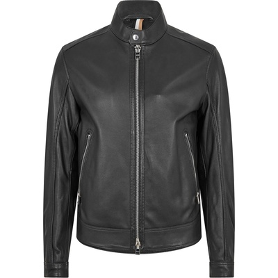 Boss Яке Boss Men's Mansell Leather Jacket - Black