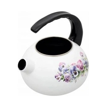 Non-electric kettle from 2388 enamel 2.2 l flowers