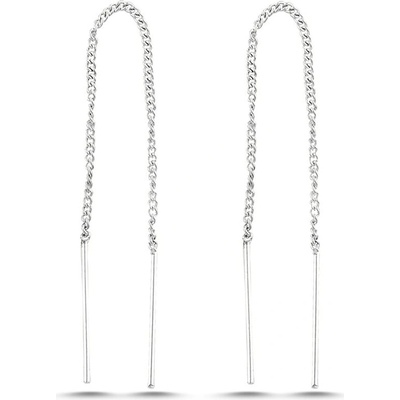 Lunica Stříbrné řetízkové náušnice 0514