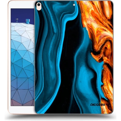 Picasee silikónový čierny obal Apple iPad Air 10.5 2019 3.generace Gold blue