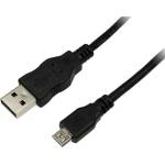  OEM USB-A 2.0 - USB-B 2.0 mini 5pin M/M кабел за данни 3m черен 50768 (50768)
