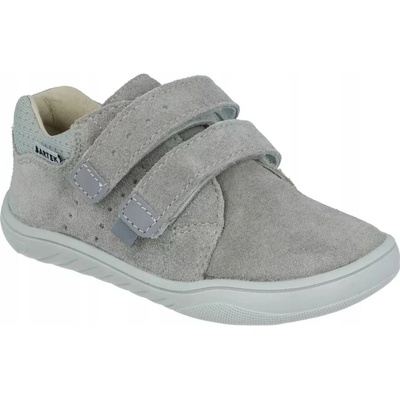 Bartek dětské kožené boty se zipem na suchý zip na bosou nohu