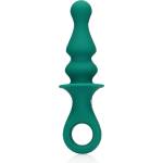 Shots Toys Loveline - анален вибратор с мъниста, акумулаторен - зелен