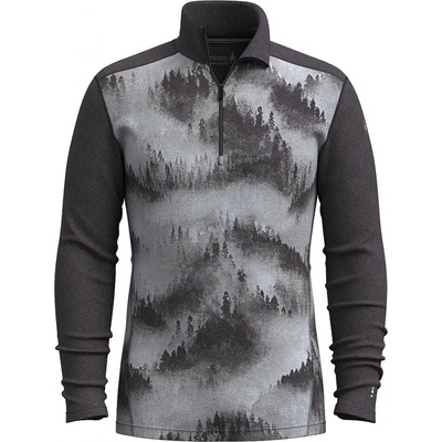 Smartwool Classic Thermal Merino BL 1/4 Zip Boxed charcoal foggy pines