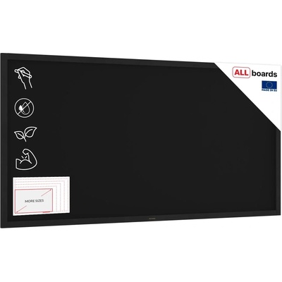 Allboards TB2010BK Černá křídová tabule 200 × 100 cm