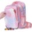 PIXIE CREW Ученическа ергономична раница Pixie Crew - Hearts & Paws, Pink (PXB-42-39)